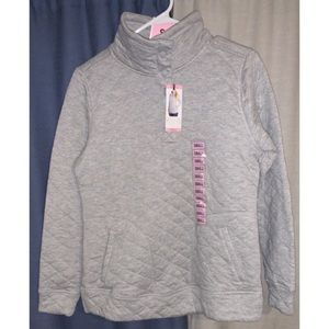 NWT Quarter Button Pullover Jacket with Pockets